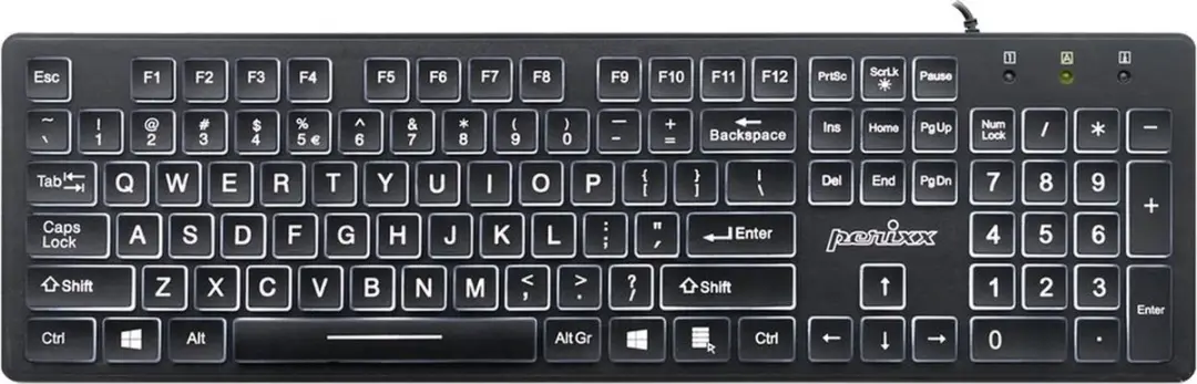 Perixx Periboard 317 Toetsenbord met grote letters