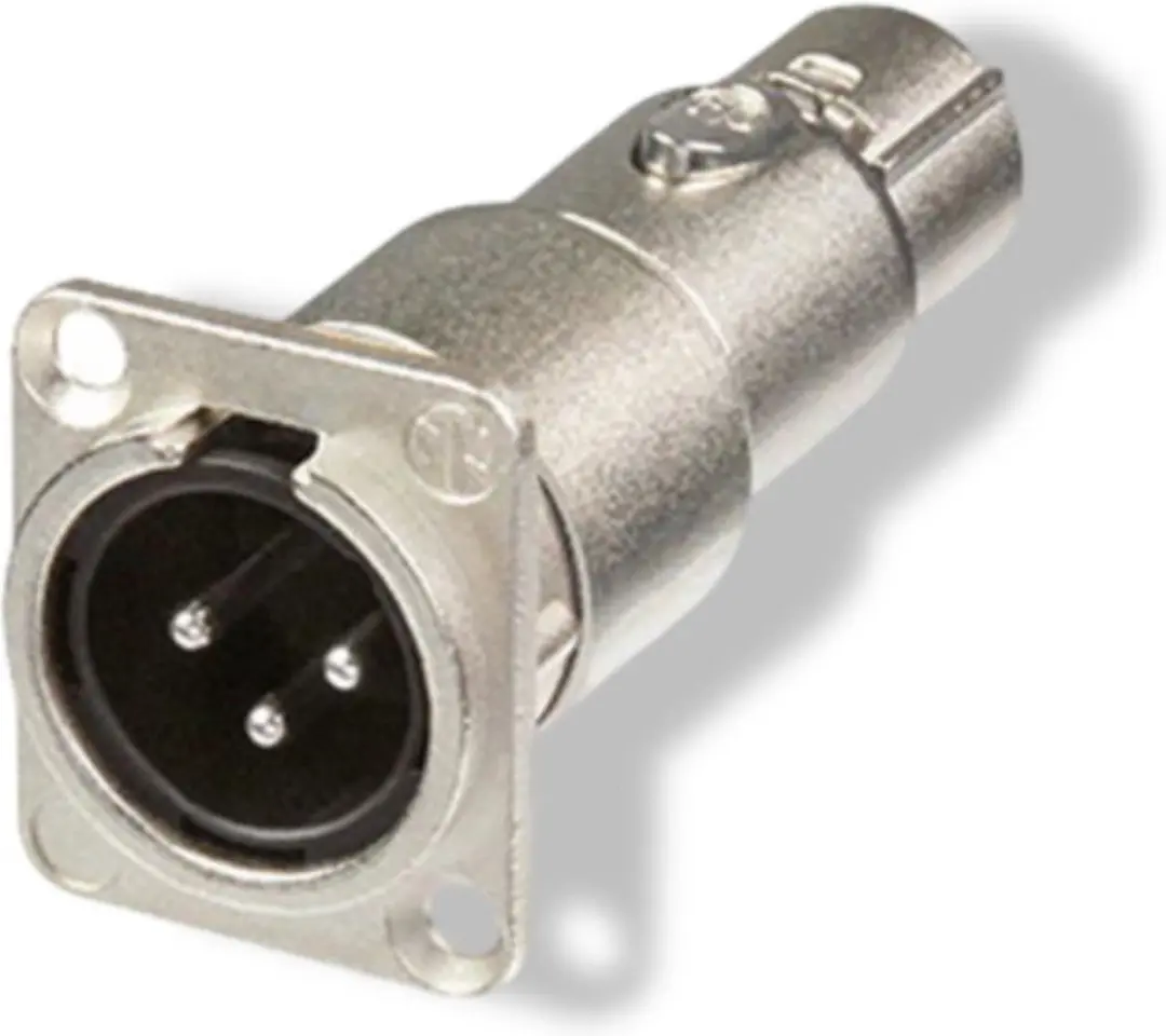 Neutrik NA3MDF XLR-adapter - XLR (m) naar XLR (v) - afbeelding 2 van 4