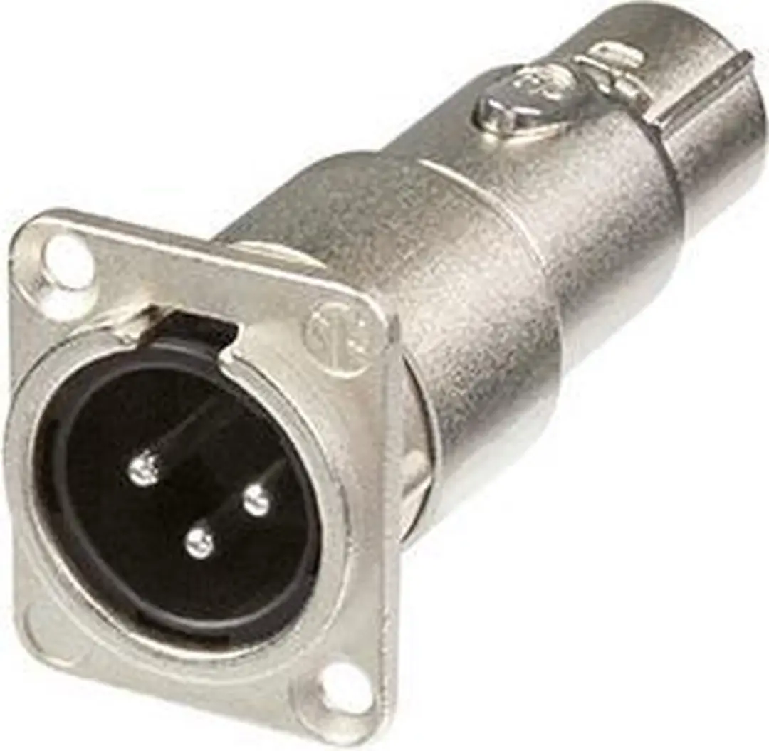 Neutrik NA3MDF XLR-adapter - XLR (m) naar XLR (v) - afbeelding 4 van 4