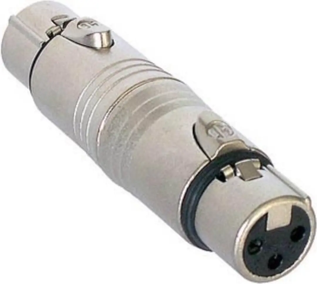Neutrik NA3FF XLR-adapter - Zilver - afbeelding 6 van 6