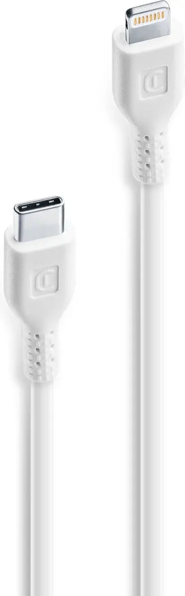 Cellularline USBDATAC2LMFI60CMW USB-C naar Lightning Kabel 0,6m - Wit - afbeelding 5 van 6
