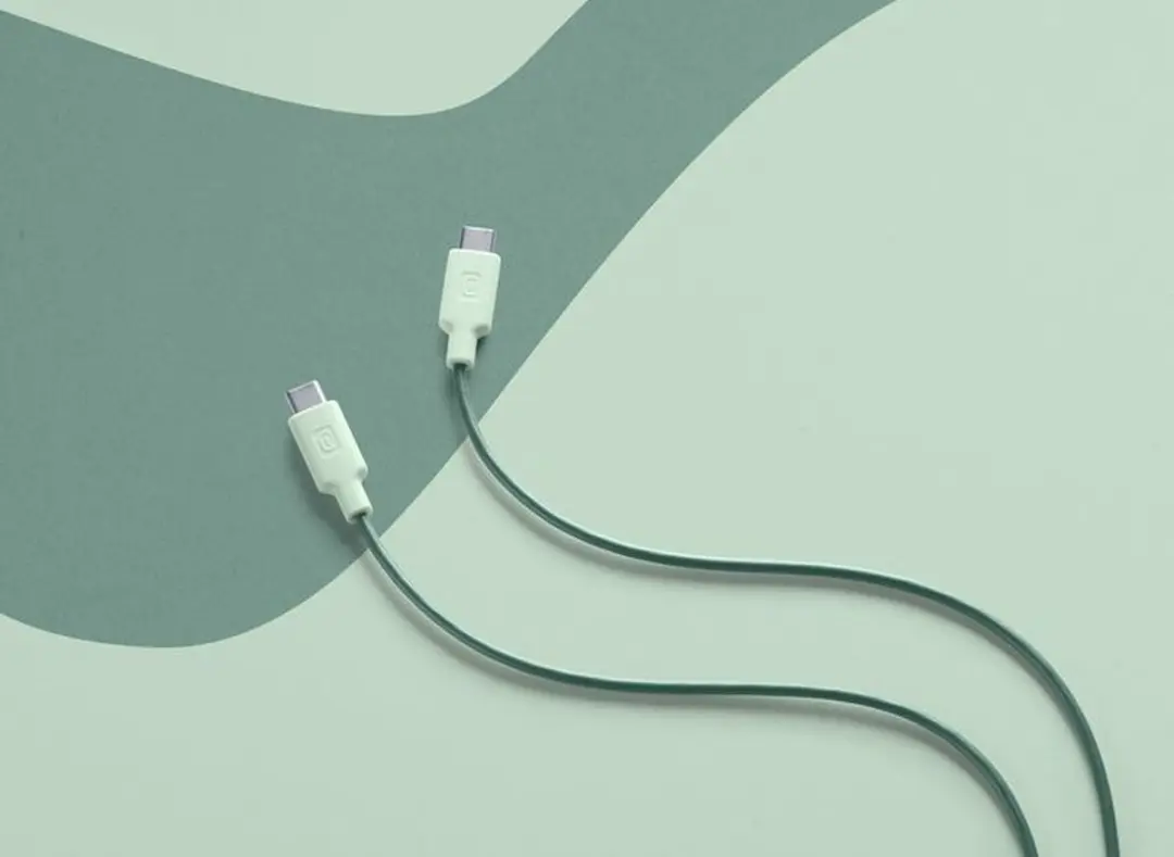 Cellularline Stylecolor USBDATAC2CSMARTG USB-kabel - Groen - afbeelding 2 van 2