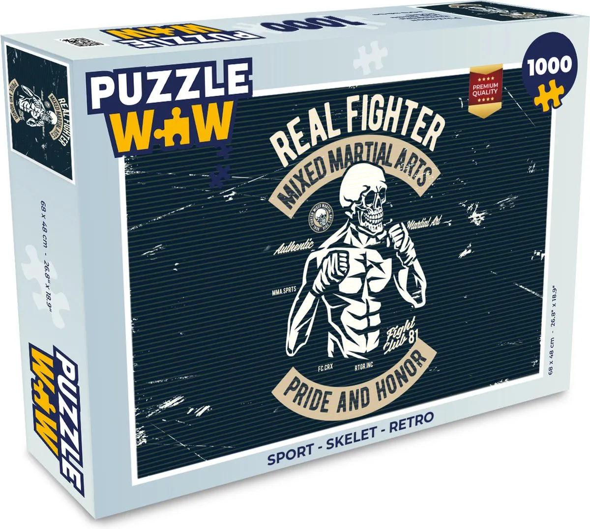 PuzzleWow Skelet Retro Legpuzzel 1000 Stuks