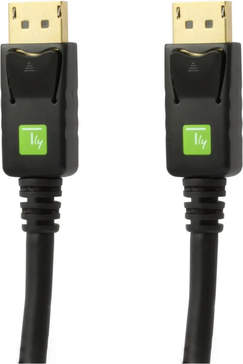 Techly ICOC-DSP-A-005 DisplayPort Kabel 0.50m - Zwart - afbeelding 2 van 6