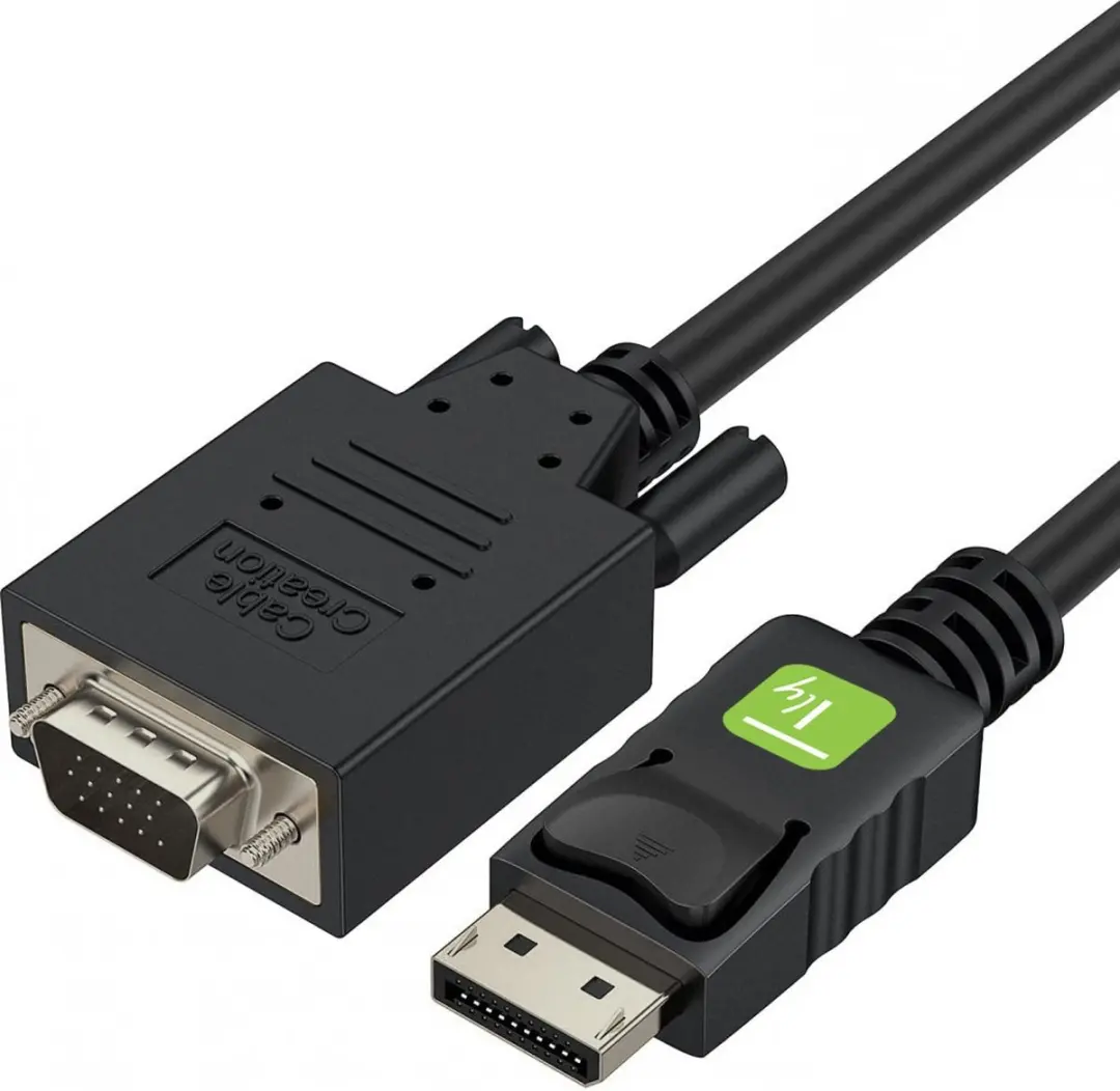 Techly ICOC-DSP-V-018 DisplayPort naar VGA kabel 1.80m