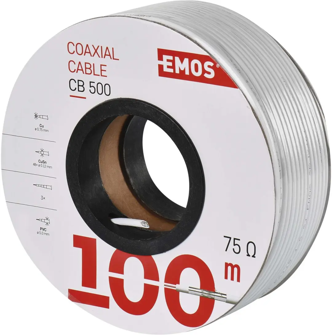 EMOS Coaxkabel CB500 S5252 - 100m - afbeelding 3 van 6