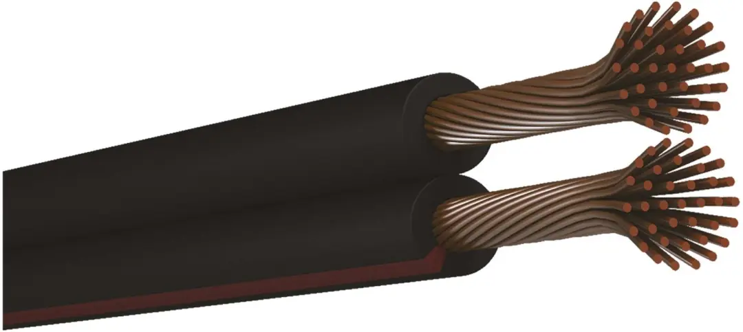 EMOS S8250 Tweedraads kabel 2x0,50 mm - Zwart/Rood - afbeelding 4 van 6