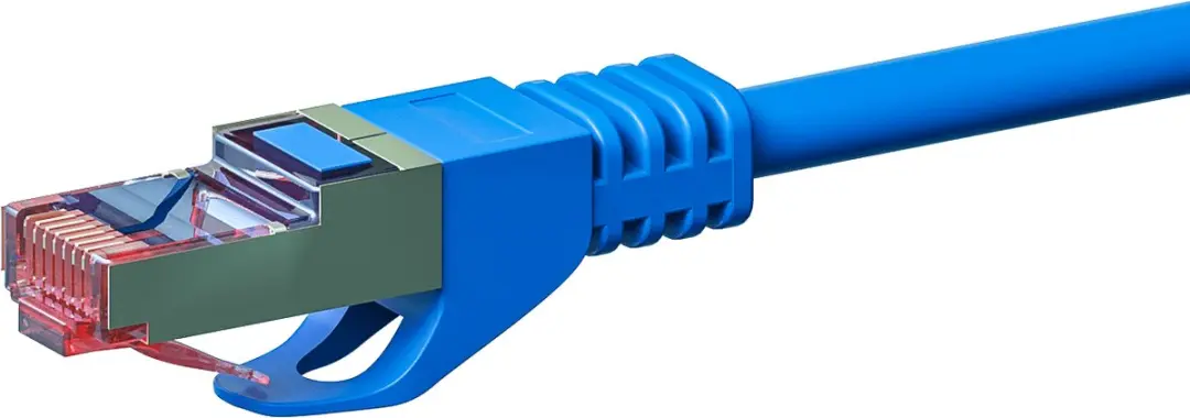 Danicom DC-S64-002 CAT6 S/FTP Patchkabel 0,25m - Blauw - afbeelding 2 van 3