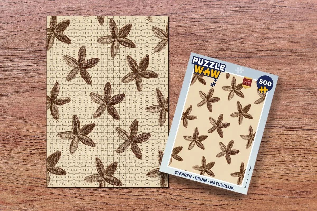PuzzleWow Sterren Legpuzzel 500 Stuks - Multicolor