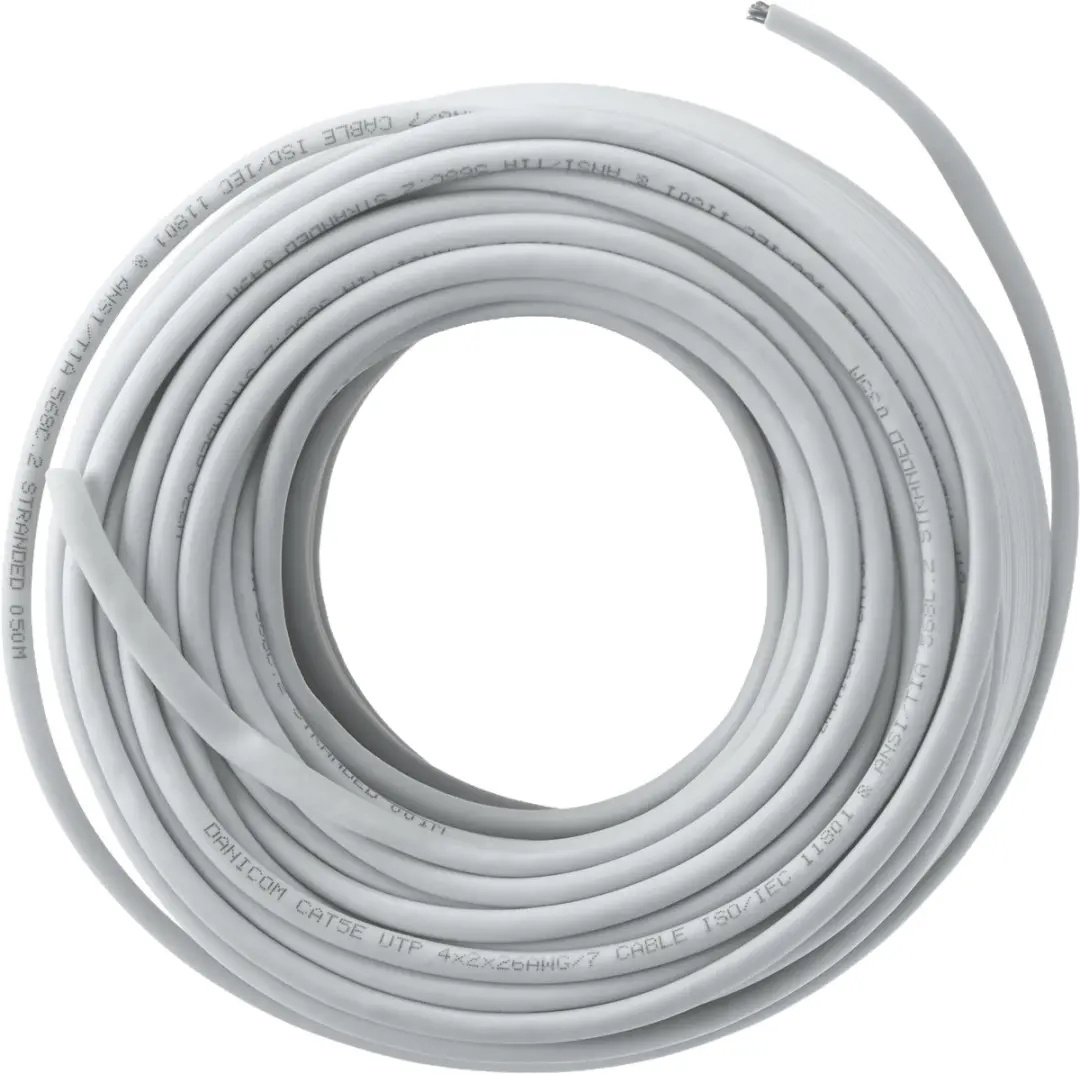 Danicom DC-UTP5CCA50-GRY Netwerkkabel CAT5e 50m - Grijs - afbeelding 2 van 6