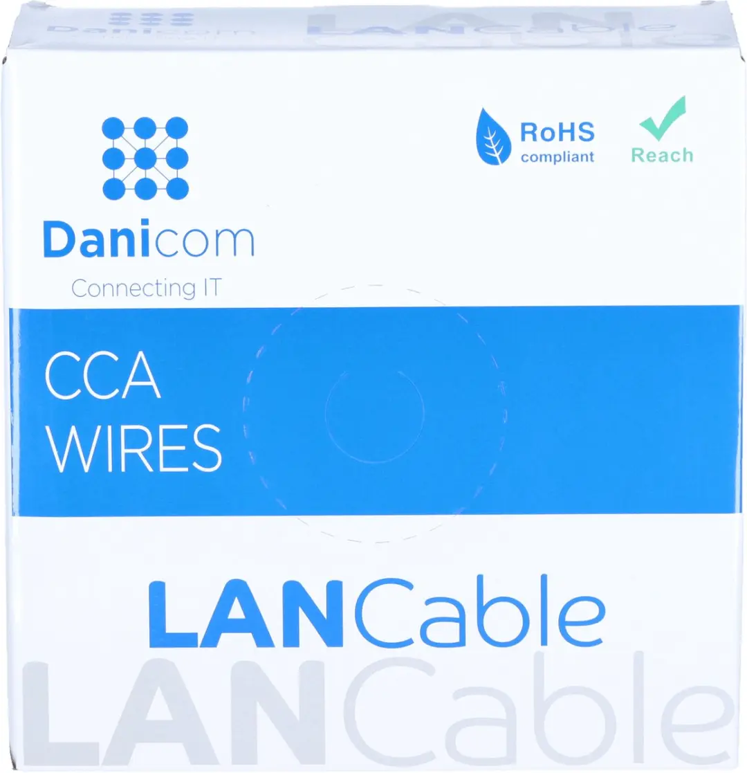 Danicom DC-UTP5CCA50-GRY Netwerkkabel CAT5e 50m - Grijs - afbeelding 4 van 6