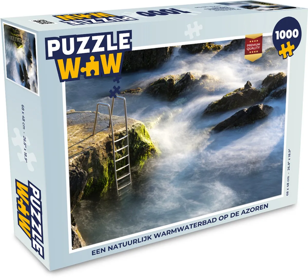 PuzzleWow Azoren Legpuzzel 1000 Stuks - Multicolor