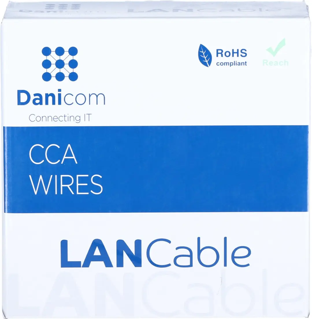 Danicom DC-UTP5CCA50S-GRY Netwerkkabel CAT5e 50m - Grijs - afbeelding 4 van 6