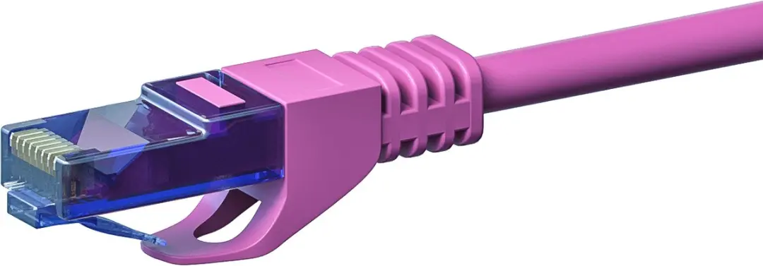 Danicom DC-U6A9-015 UTP CAT6a Patchkabel 1,5m - Roze - afbeelding 2 van 3