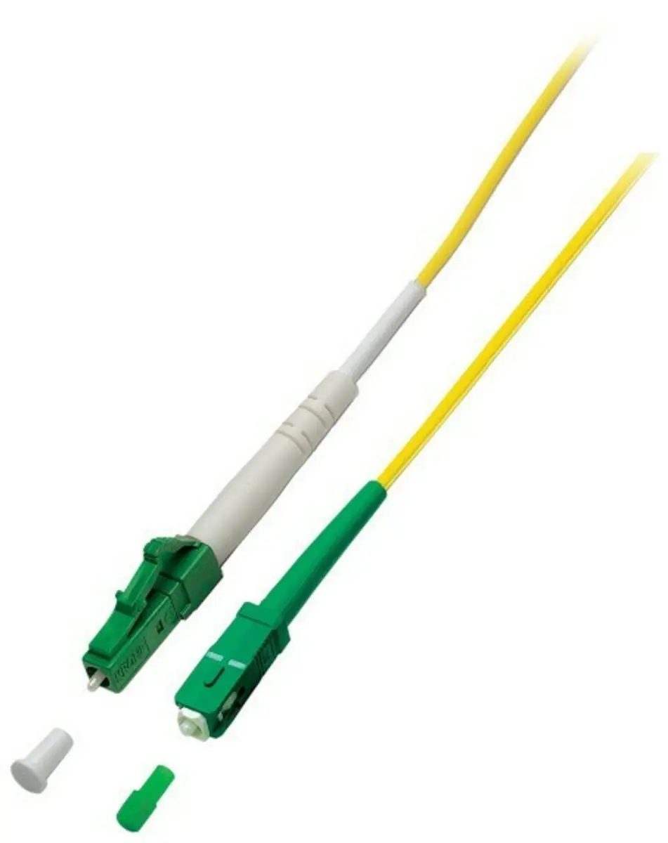 Danicom OS2 simplex glasvezel kabel LC/APC-SC/APC 15m