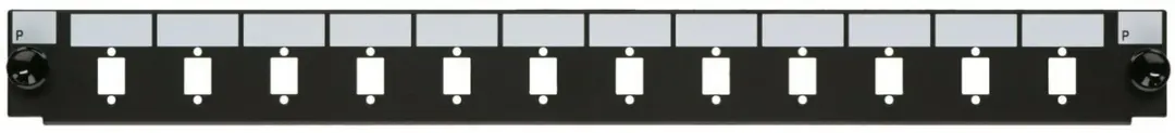 Danicom Front LC/SC 12 poorts zwart duplex/simplex