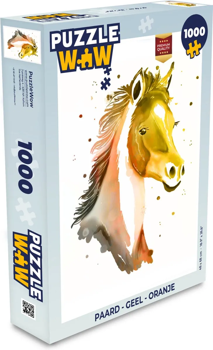 PuzzleWow Paard Legpuzzel 1000 Stuks