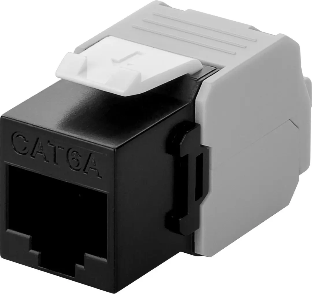 Danicom DS-KC-UTP6A-TL-1 CAT6a UTP Keystone Connector - Zwart - afbeelding 2 van 3