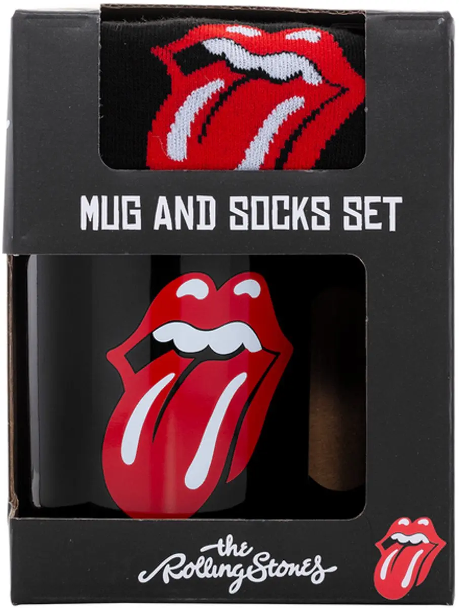 Pyramid The Rolling Stones Lips Giftset - Mok 315ml & Sokken - afbeelding 2 van 6