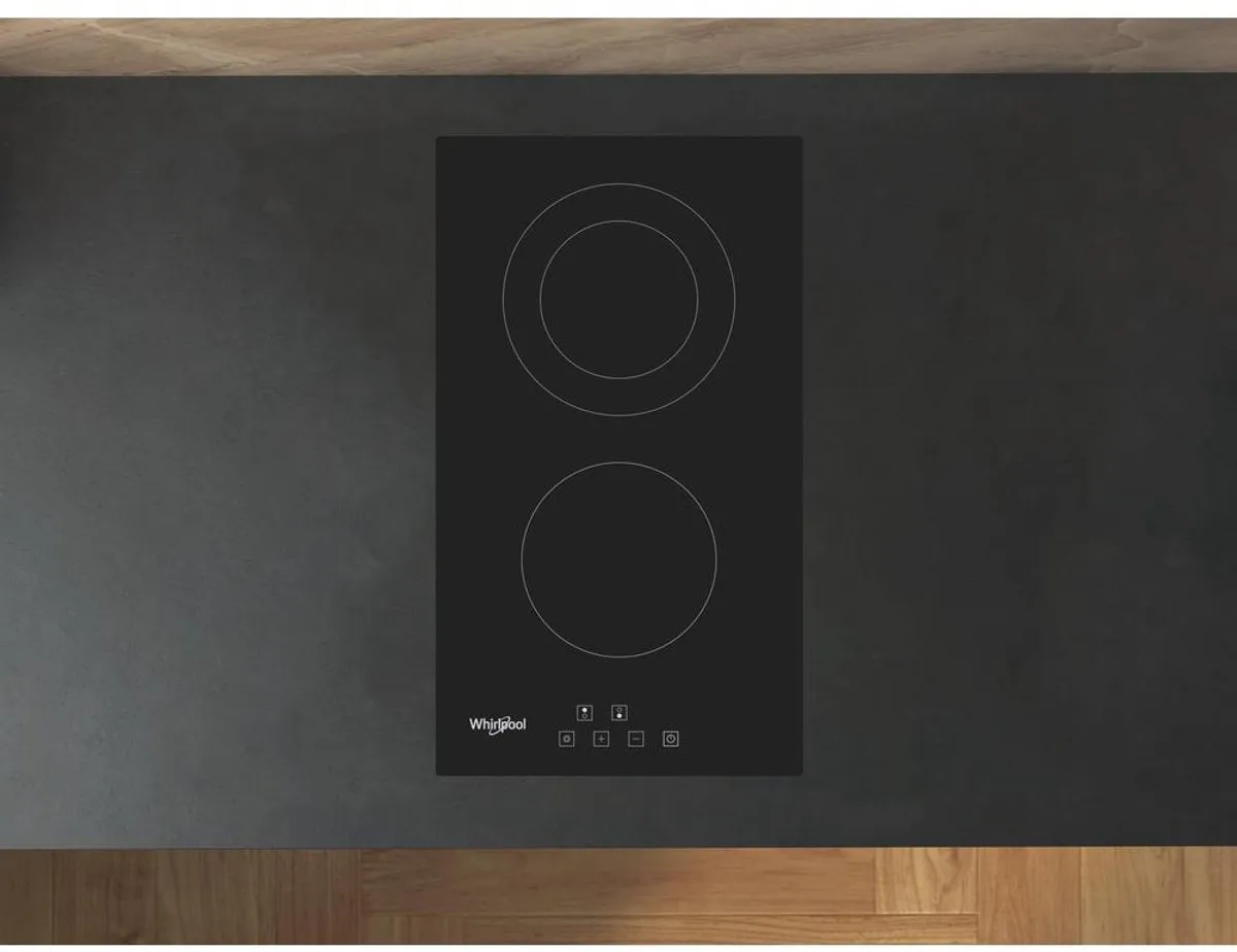 Whirlpool WRD 6030 B Inbouwkookplaat 30cm Keramisch - 2 Zones - Zwart
