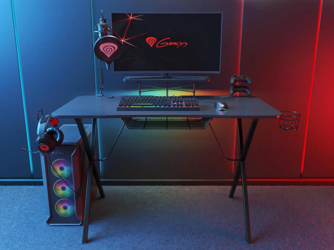Genesis Holm 300 RGB Gaming Bureau - 60x120cm - afbeelding 4 van 6