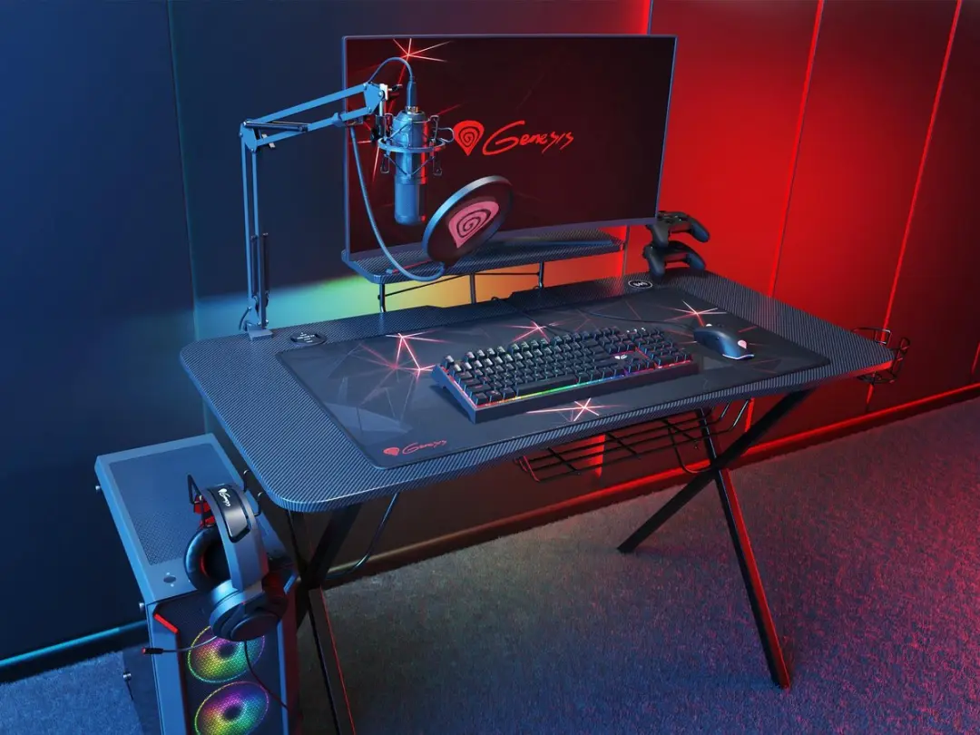 Genesis Holm 300 RGB Gaming Bureau - 60x120cm - afbeelding 3 van 6
