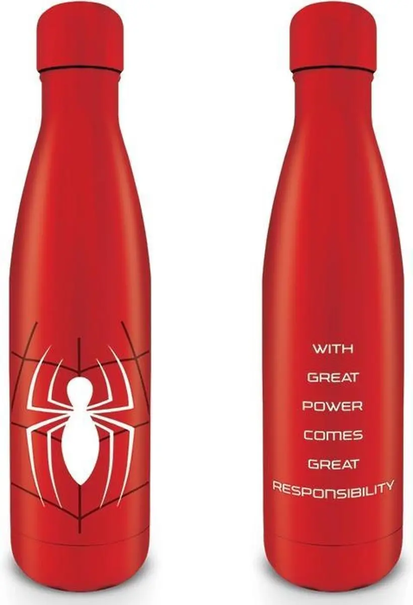Pyramid Spider-Man Torso Metalen Drinkfles 550ml - Rood - afbeelding 5 van 6