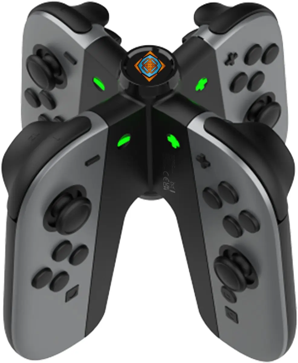 Deltaco GAM-194 Oplaadstation voor 4 Joy-Con - Zwart - afbeelding 4 van 6