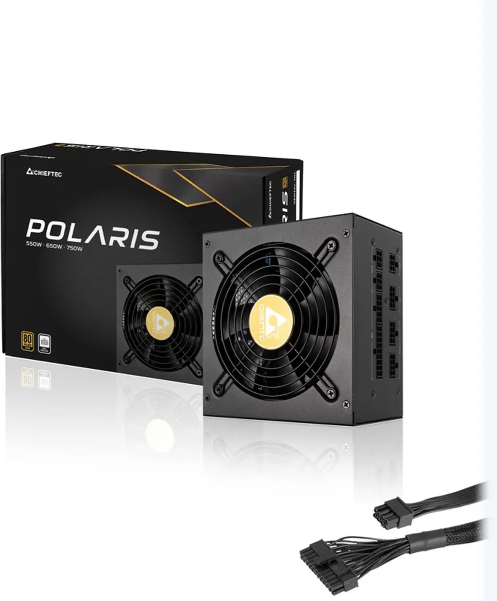Chieftec Polaris PPS-650FC PC-voeding - Zwart - afbeelding 5 van 6
