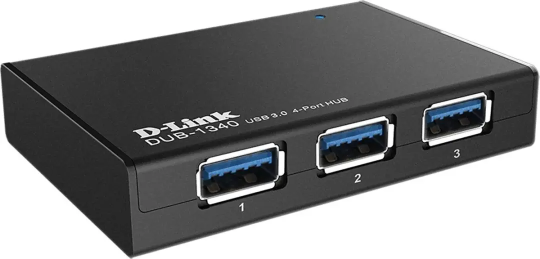 D-Link DUB-1340 USB 3.0 Hub - 4 Poorten - Zwart - afbeelding 5 van 6