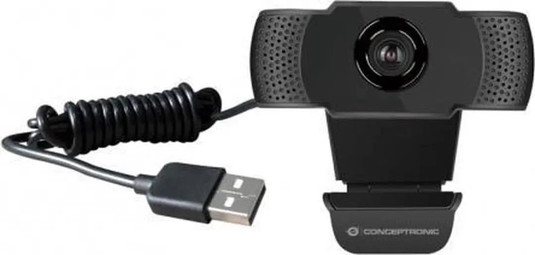 Conceptronic AMDIS01B Webcam - Full HD 1080p - Zwart - afbeelding 3 van 4