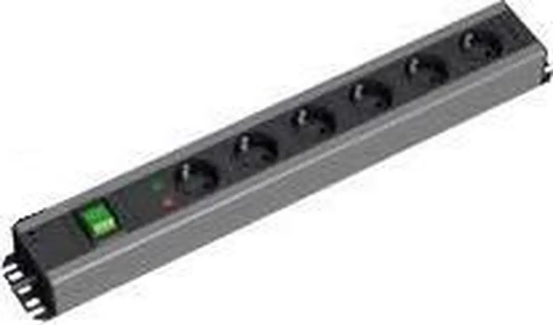 Bachmann 300.007 Stekkerdoos - 7x - 2m - Zwart - afbeelding 3 van 4