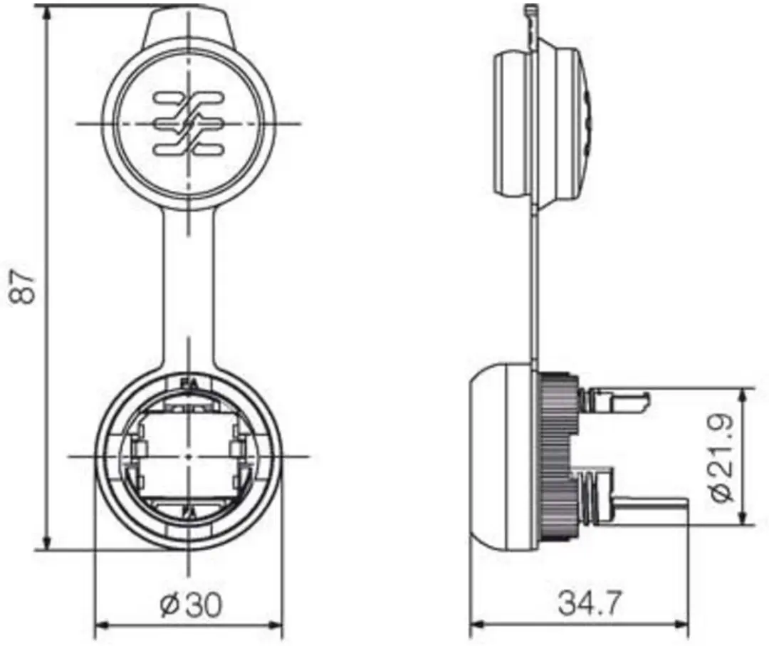 Weidmüller 1018820000-1 Sensor/actuator inbouwconnector 8P8C - afbeelding 2 van 4