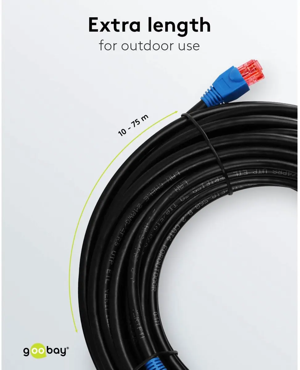 Danicom WE-94-395 CAT6 UTP Netwerkkabel - 50m - Zwart - afbeelding 2 van 6
