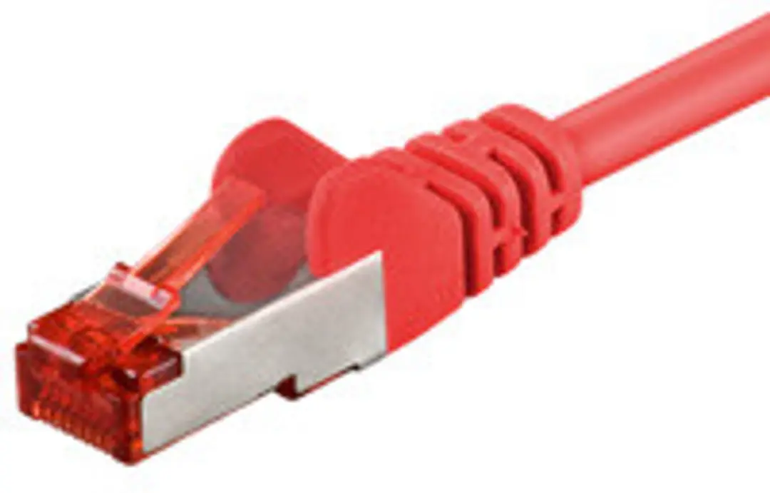 CAT6 S/FTP (PIMF) patchkabel / internetkabel 25 meter rood