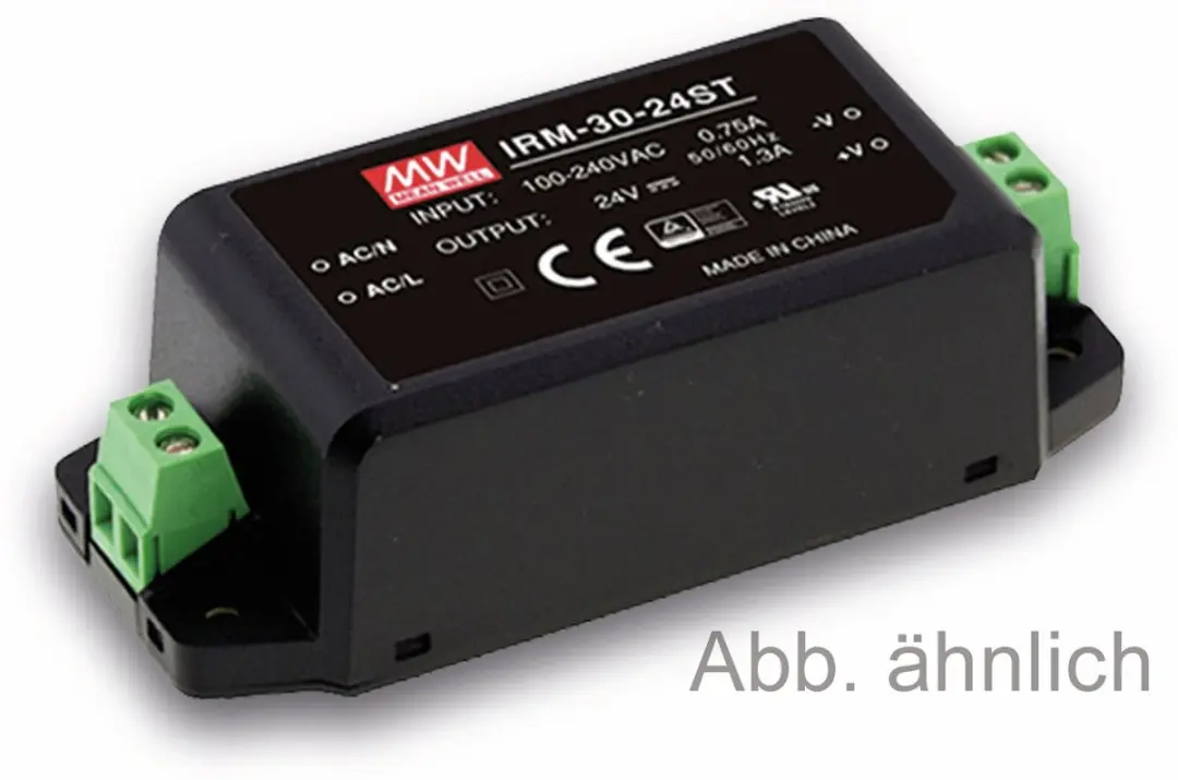 MEAN WELL AC/DC inbouwvoeding IRM-30-12ST, 12 V-/2,5 A, 30 W