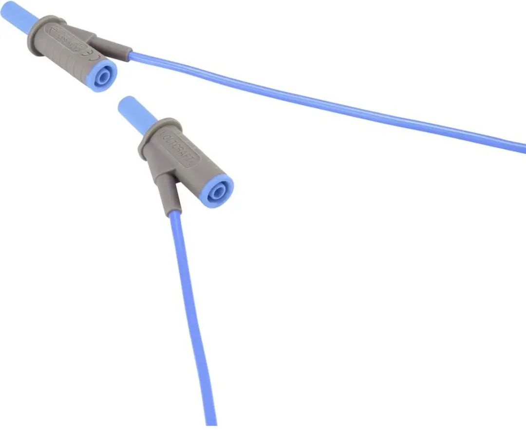 Voltcraft MSB-501 Veiligheidsmeetsnoer Banaanstekker 4 mm 2 m Blauw - afbeelding 2 van 5