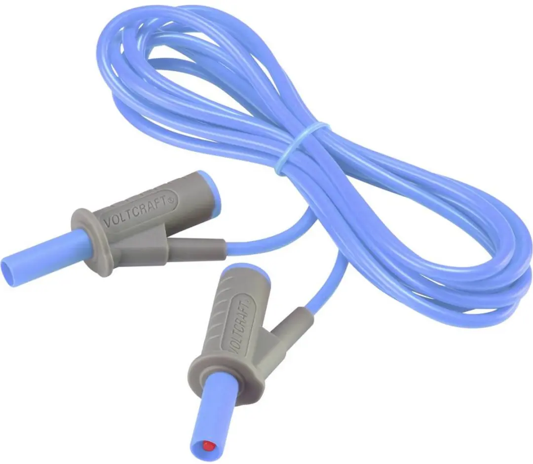 Voltcraft MSB-501 Veiligheidsmeetsnoer Banaanstekker 4 mm 2 m Blauw