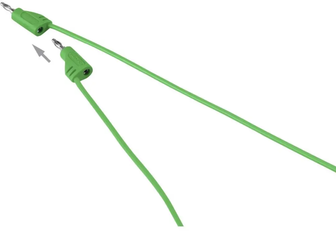 Voltcraft MSB-200 Meetsnoer Banaanstekker 2mm 0,90m - Groen - afbeelding 2 van 4