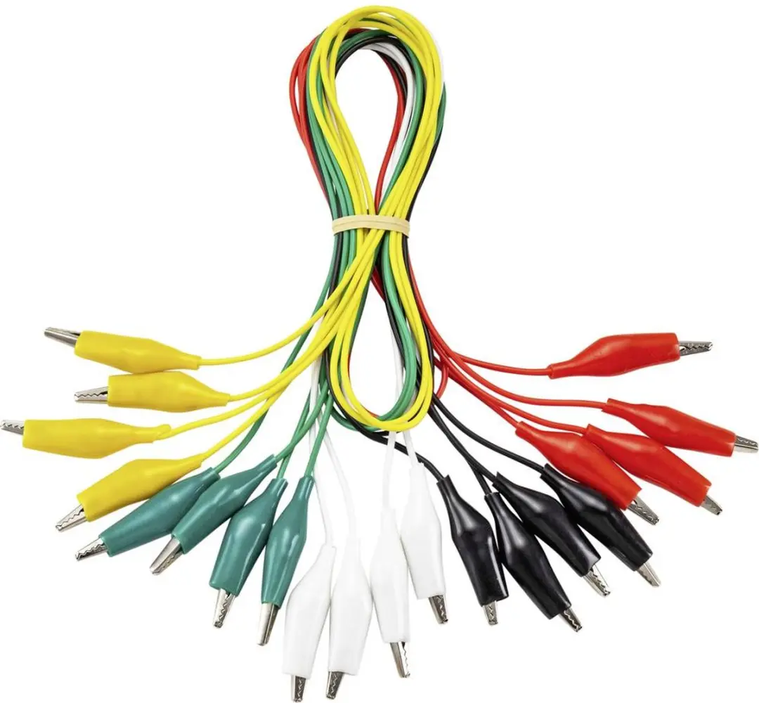 Voltcraft KS-630/0.1 Meetsnoerenset Krokodilklem - 0.63m - afbeelding 3 van 6