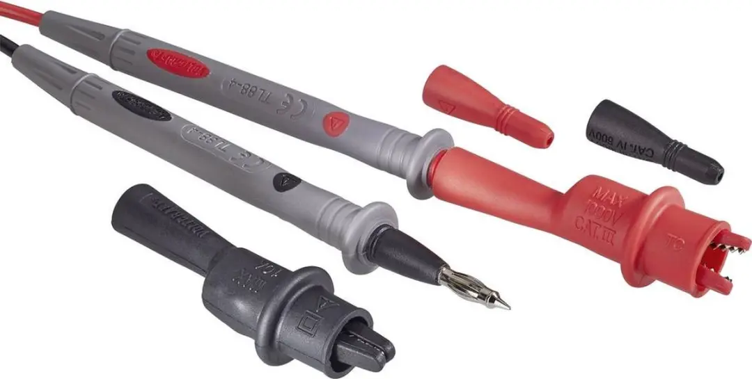 Voltcraft TL 88-4 Veiligheidsmeetsnoerenset - Zwart/Rood - afbeelding 3 van 5