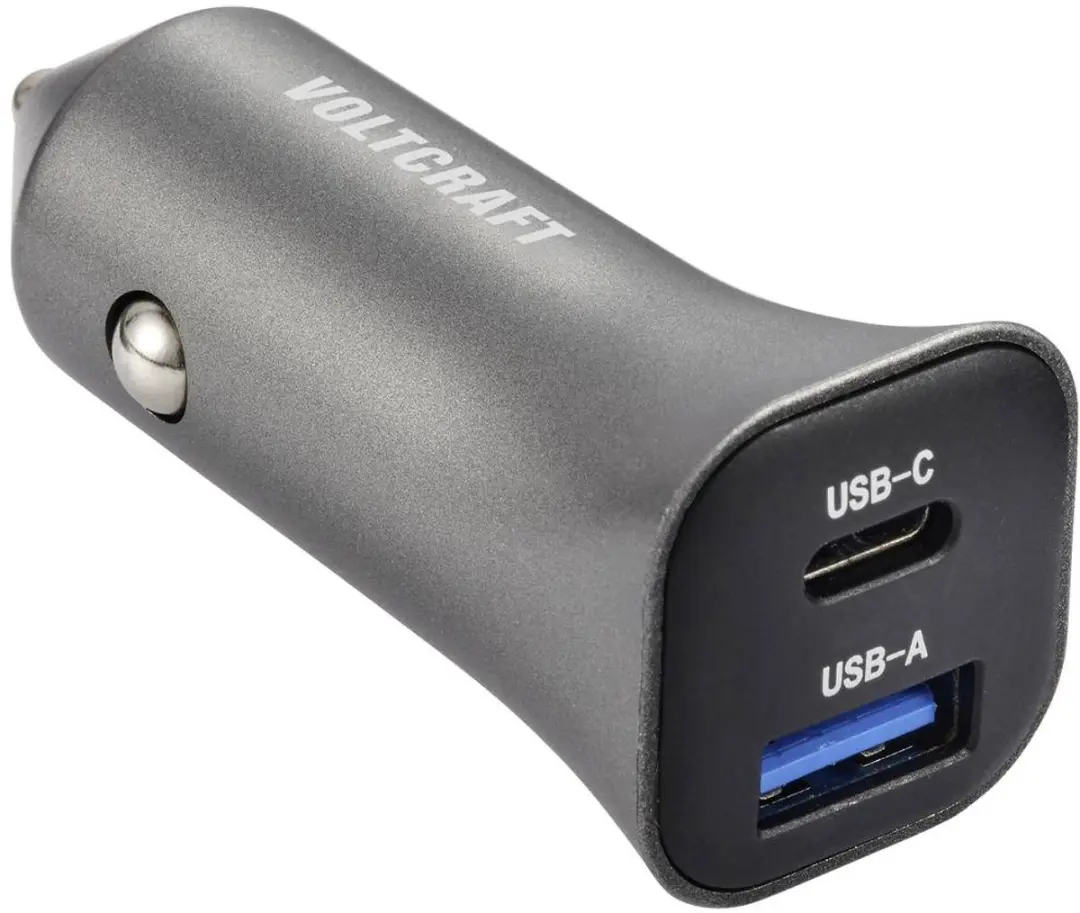 Voltcraft CPS-38W/2 USB-oplader 38W - Zilver-zwart - afbeelding 2 van 4