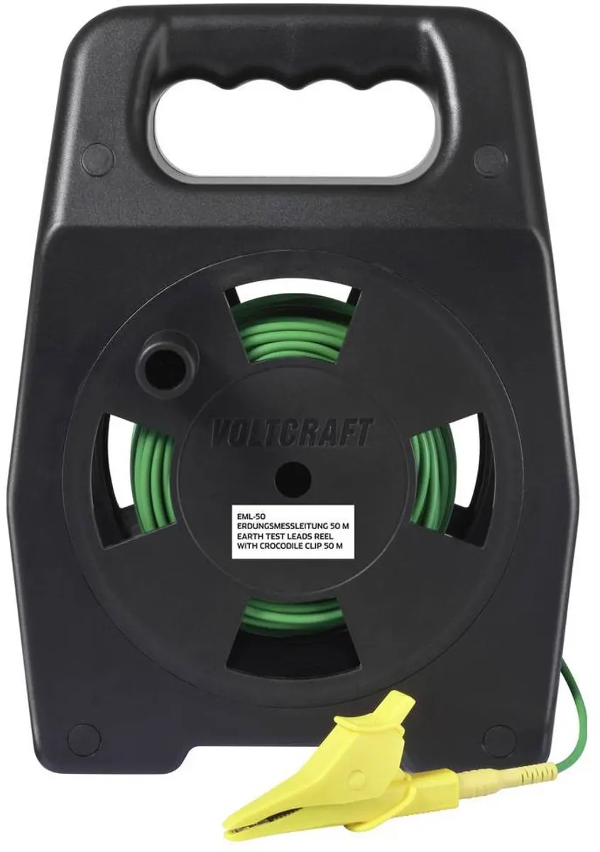 Voltcraft EML-50 VC-17312695 Aardingsmeetkabel - Groen - afbeelding 2 van 4