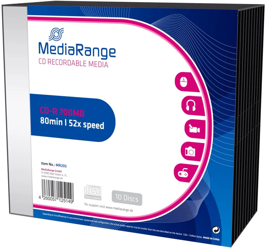 MediaRange CD-R 80Min 700MB 52x