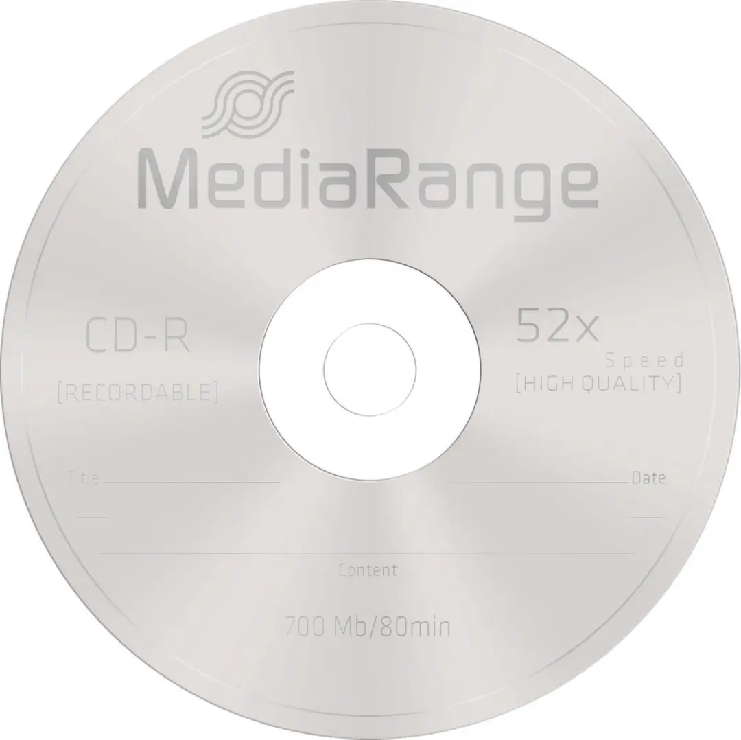 MediaRange CD-R 80Min 700MB 52x - 10 stuks - afbeelding 3 van 4