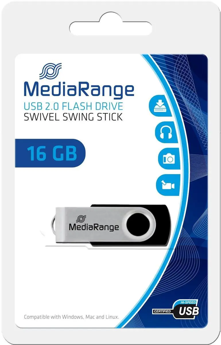 MediaRange Flexi-Drive MR910 USB-flashstation - 16 GB - afbeelding 5 van 6