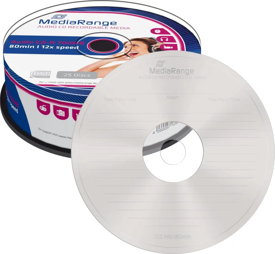 MediaRange MR223 CD-R 700MB - 25 stuks - afbeelding 2 van 3