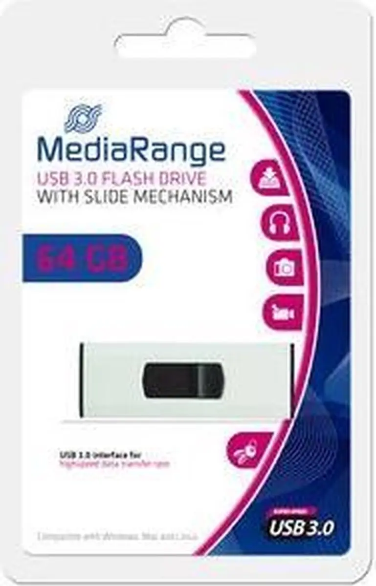 MediaRange MR917 USB-stick 64GB - afbeelding 3 van 6