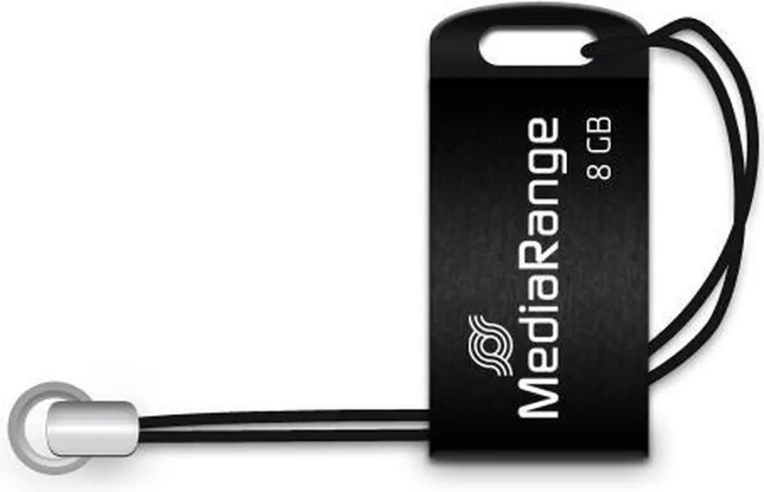 MediaRange Nano MR920 USB-stick - Zwart - afbeelding 3 van 4