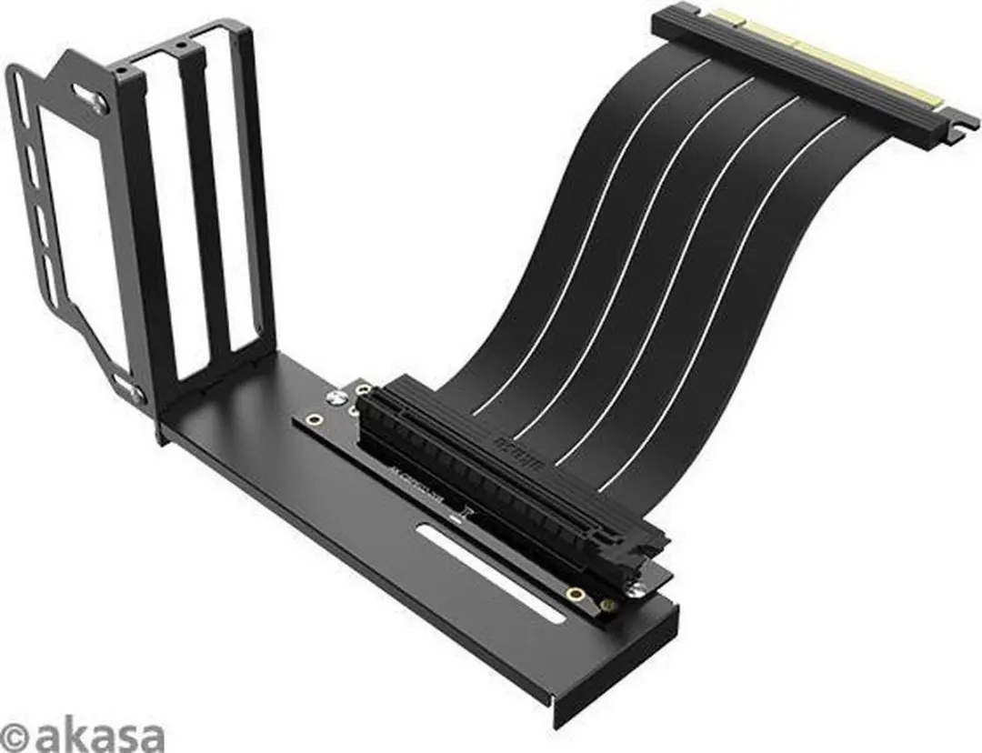 Akasa RISER BLACK PRO AK-CBPE02-20B Verticale GPU-houder - PCIe 3.0 Riser-kabel - afbeelding 2 van 6